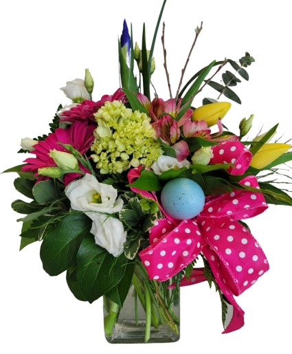 Polka Dot Fun Vase Arrangement