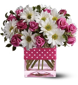 Polka Dots and Posies Cube Arrangement