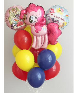 Pony Birthday Balloons Bouquet 