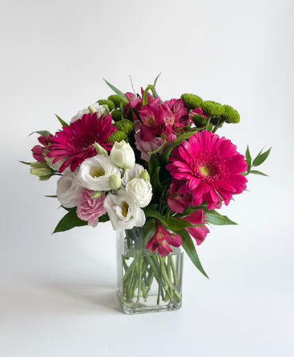 Pop of Pink Vase Arrangement