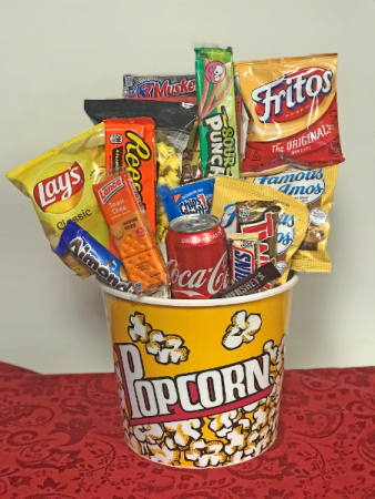 Popcorn Lovers Snack  Basket