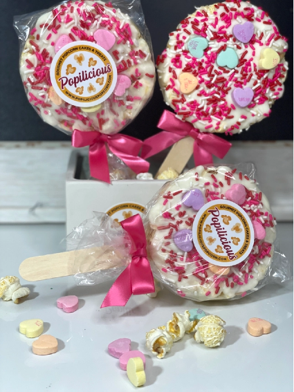 Popilicious Valentine Popcorn Pops 