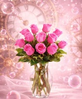Popular Pink 1 Dozen Pink Roses