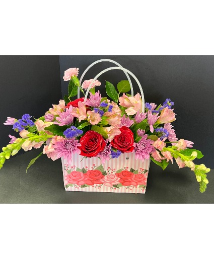 Posey Tote Flower Arrangement