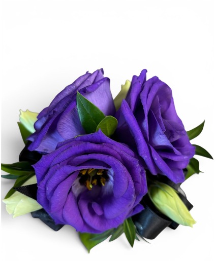 Posh Purple  Wrist Corsage 