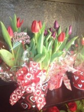 Potted Tulips Valentine's Day