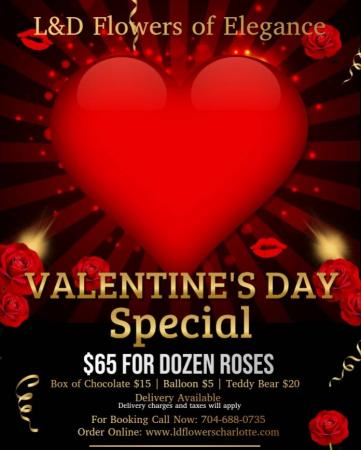 Valentine's Day Special One Dozen Roses, 2 Balloons, Chocolate & Teddy Bear