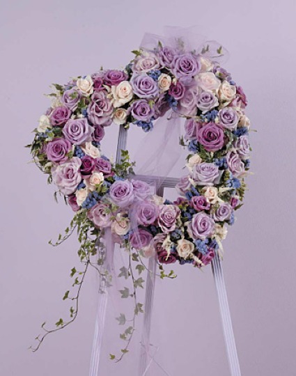 Precious Heart Wreath Sympathy Wreath