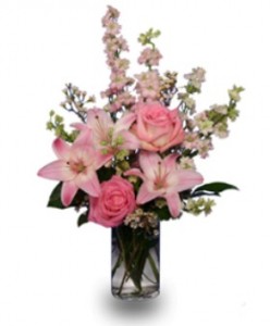 Precious Pink Arrival  Arrangement