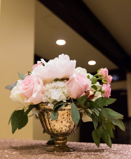 Precocious pink  wedding