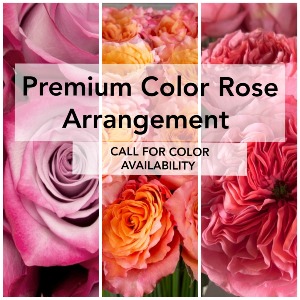 PREMIUM COLOR ROSES Vase Arrangement