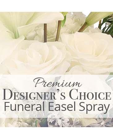 Premium Funeral Easel Spray Premium Designer's Choice in Brunswick, GA | MYSTICAL GARDENS