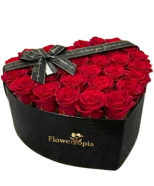 Passionate Heart Heart Flower Box