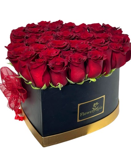Premium Heart Heart Flower Box