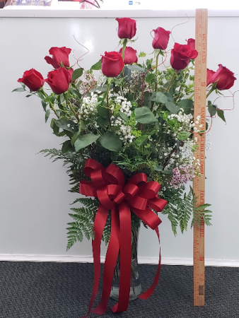 Premium Long Stem Red Roses 70cm Roses