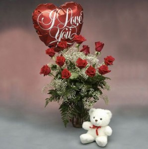 Best Value: Premium  Roses, Small Bear & Balloon  Favorite Gift: 12, 18, or 24 Roses, color of bear may vary