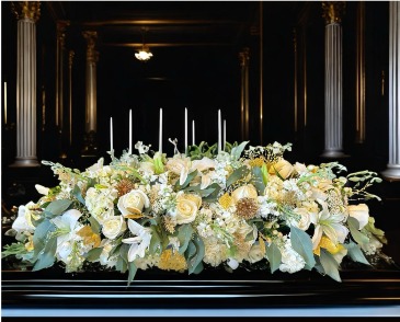 White Light Sympathy Spray Designers Choice in Brentwood, TN | BRENTWOOD FLOWER SHOPPE