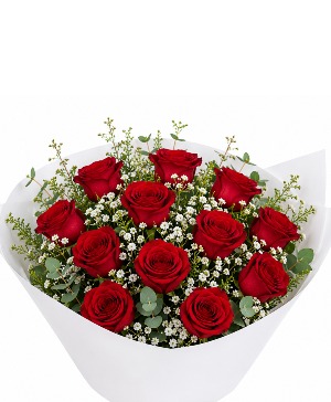 Premium Wrapped Red Roses wrapped bouquet 