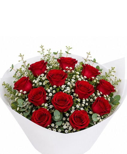 Premium Wrapped Red Roses wrapped bouquet 