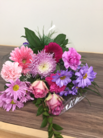 Sparkling and Colorful  Wrapped Bouquet