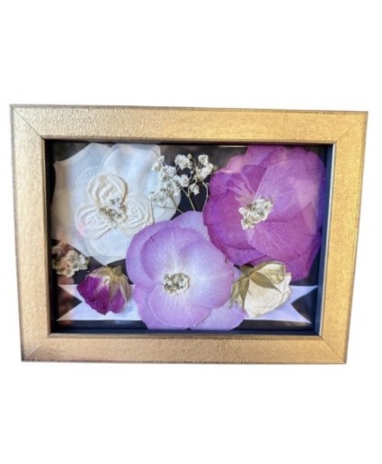 5X7 Pressed Floral Design 
