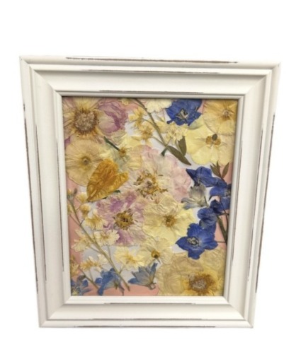 8X10 Pressed Floral Design 8X10