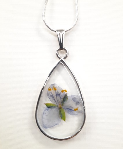 Pressed Flower Necklace (Local Artist) 