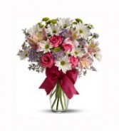Pretty Birthday Daisy Mix in a Vase