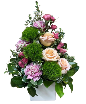 Pretty Blossoms Container Arrangement 