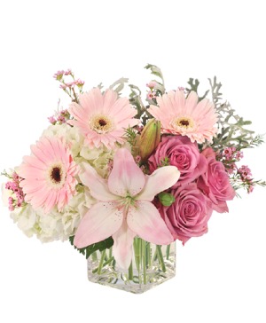 Pretty GIRL  Pink Flowers
