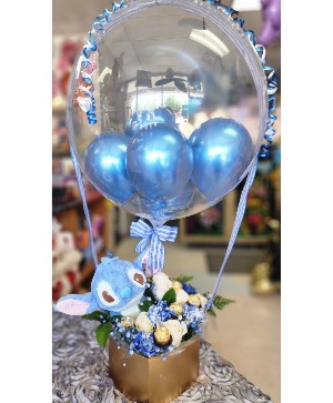 Pretty In Blue  Flowers & Stitch 