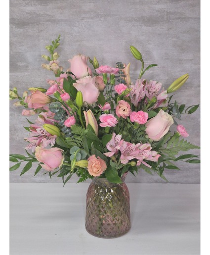 Pretty in Pink Vase Arrangement