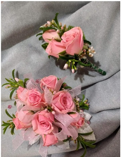 Pretty in pink corsage
