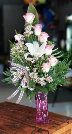 Pretty In Pink Swirl of Rose's and Lilly