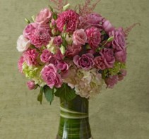 Pretty in Pink Tall Dense Arrangement