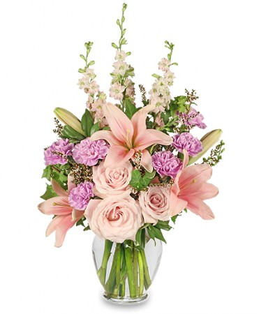 Pretty in Pink Vase Arrangement