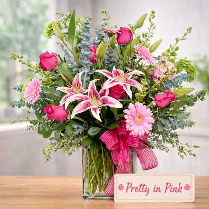 Pretty In Pink Vase Arrangement 