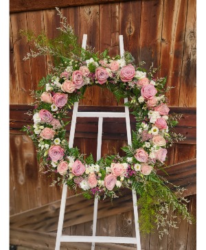 Pretty in Pink  Wreath 24"