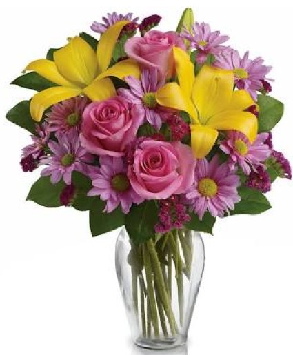 Pretty in Purple Vase Arrangement  Substitutions Maybe Necessary