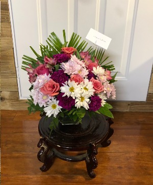 Pinks of Dawn Sympathy Arrangement
