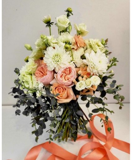 Pretty Peachy Wedding Bouquet
