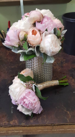 Pretty Peony Bridal Bouquet Blossom Shops Wedding