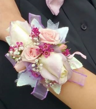 Pretty Pink Princess Prom Corsage