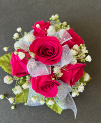 Pretty Pink Prom Corsage Pink Spray Roses
