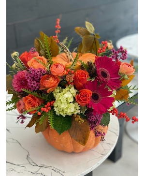 Pretty Pumpkin Fall Florals