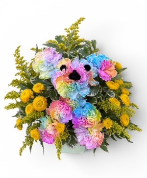 Pretty Puppy Floral Design