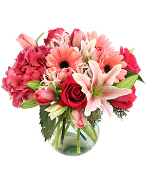 pretty shades of  pink valentines
