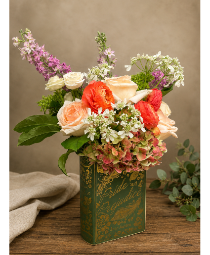 Pride and Prejudice - Book Vase Arrangement Keepsake Vase Arrangement