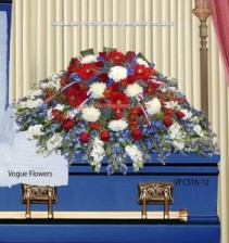 Pride Of Country and Family Sympathy Casket Spray