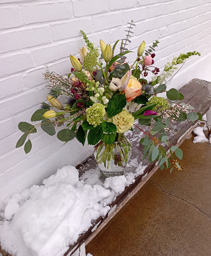 Tall Seasonal Arrangement Designer's Choice